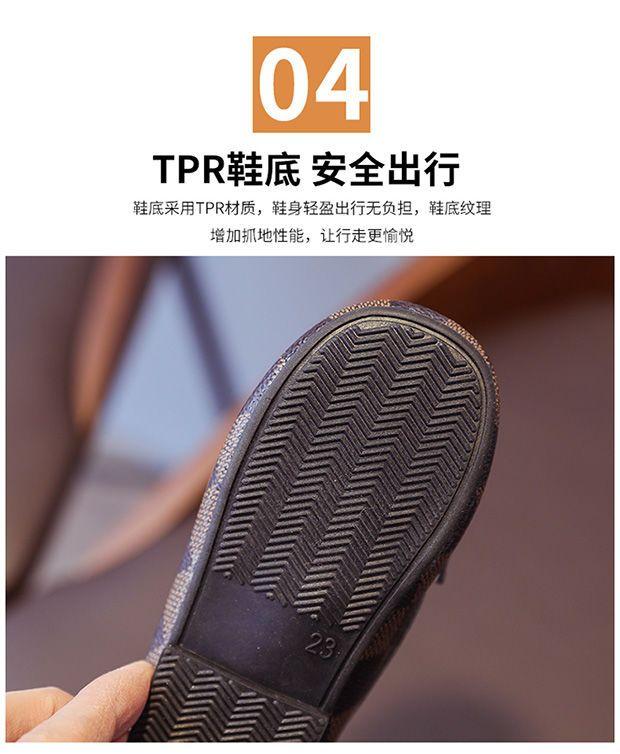 Product Introduction of Giày Da Bé Trai, Gommino Thoáng Khí Cho Trẻ Em, Phong Cách Hàn Quốc, Giày Lười, Lofter, Thích Hợp Cho Mùa Lò Xo Và Mùa Thu, Giày Đế Mềm Cho Bé, Thiết Kế Kẻ Sọc 6