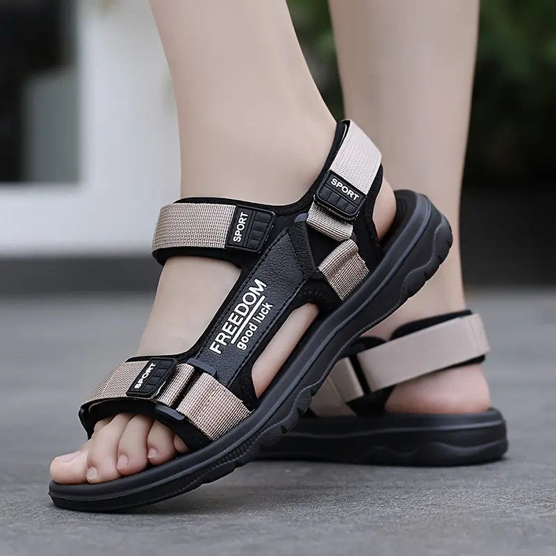Men's Summer Slide Sandals - Adjustable, Non-Slip & Odor-Resistant | Comfortable Soft Sole Beach Shoes for All Seasons 5