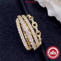 Gambar AGIAO Cincin Wanita Desain Gesper Berlapis Emas Zircon Berkilau Multi-Lapisan - Emas, Nomor 6 dari A.GIAO.ID Kab. Gresik 1 Tokopedia
