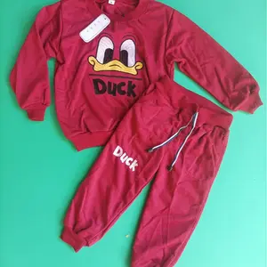 Setelan Jogger Anak Viral Baju Setelan Anak Laki Laki Hoodie Anak Viral Terbaru/Baju Anak Bordir Karakter Duck Baju Anak Celana Panjang 1-5 Tahun/Baju Setelan Anak Unisex Cewek Cowok Terlaris Perempuan