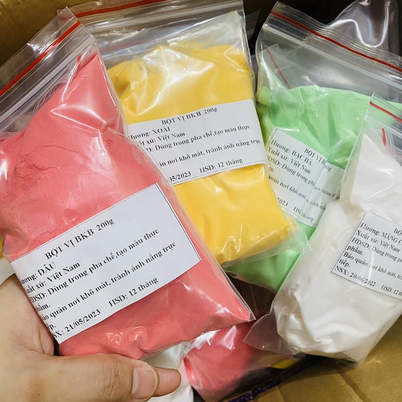 Bột vị pha trà sữa BKB 200g (Tách từ túi 1kg) nguyên liệu tạo màu, pha chế