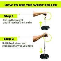 Gambar BODYMASTER Forearm Wrist Roller BM-32 Hand Arm Fitness Lengan Otot - Black dari Indofitnes.ID Kota Surabaya 2 Tokopedia