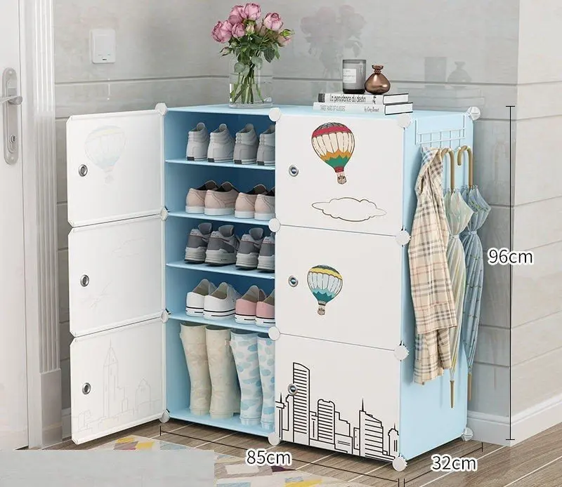 Kệ giày nhựa lắp ghép 12 ngăn dễ dàng vận chuyển - Dài 85, Rộng 32, Cao 96cm 4