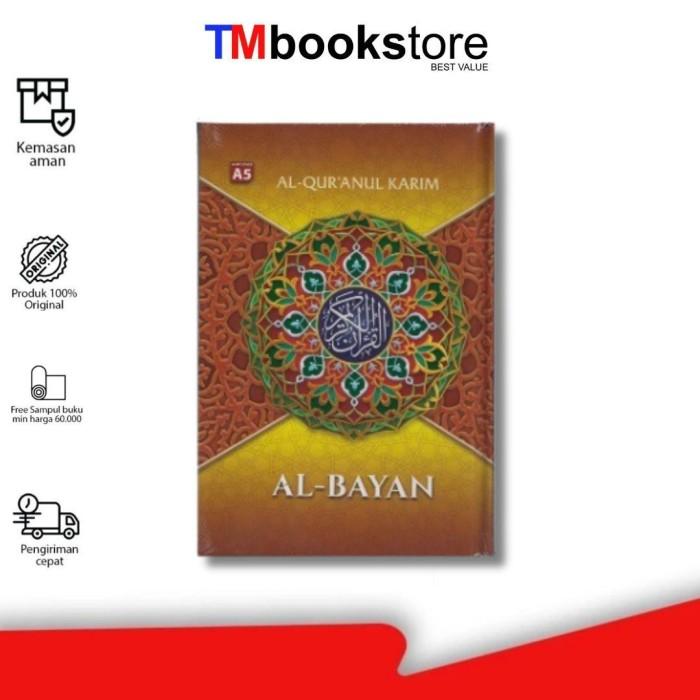 Gambar QURAN AL BAYAN A5 HVS COKLAT NEW TMBOOKSTORE dari TMbookstore Best Value Kota Depok Tokopedia
