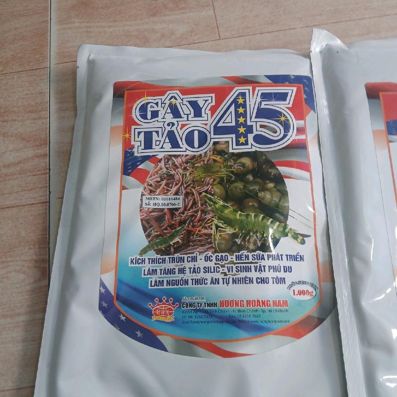 Gây tảo cho tôm cua GÂY TẢO 45 1KG dạng bột pha nước tạt(kích thích trùn chỉ,ốc gạo,hến sữa phát triển,tăng hệ tảo silic-vi sinh vật phù du,tăng nguồn thức ăn tự nhiên cho tôm...) 4