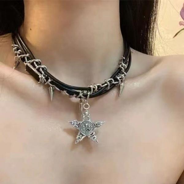Product Introduction of Vòng Cổ Choker, Phong Cách Đường Phố Punk, Dành Cho Nam Giới, Dây Chuyền Xương Đòn Cao Cấp, Đồ Trang Trí Y2g Văn Hóa Phụ, Ngọt Ngào Và Ngầu, Cổ Áo Hoa Jewelry trang  sức  titan  cao  cấp  hàng  hiệu 10