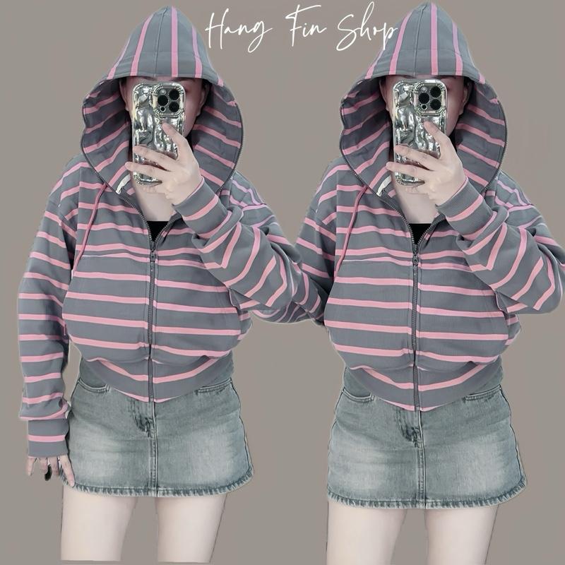 BST Áo Khoác sọc, 6 túi, chất mát, áo khoác đi nắng, by HFshop 1