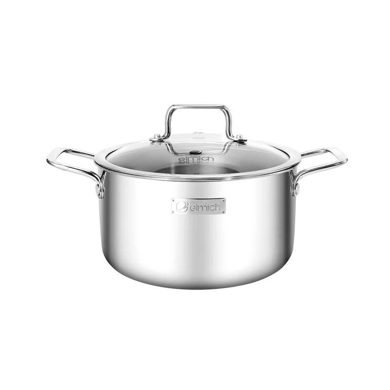 Nồi Inox 3 lớp nguyên khối Elmich Trimax classic 2405-6-7-8