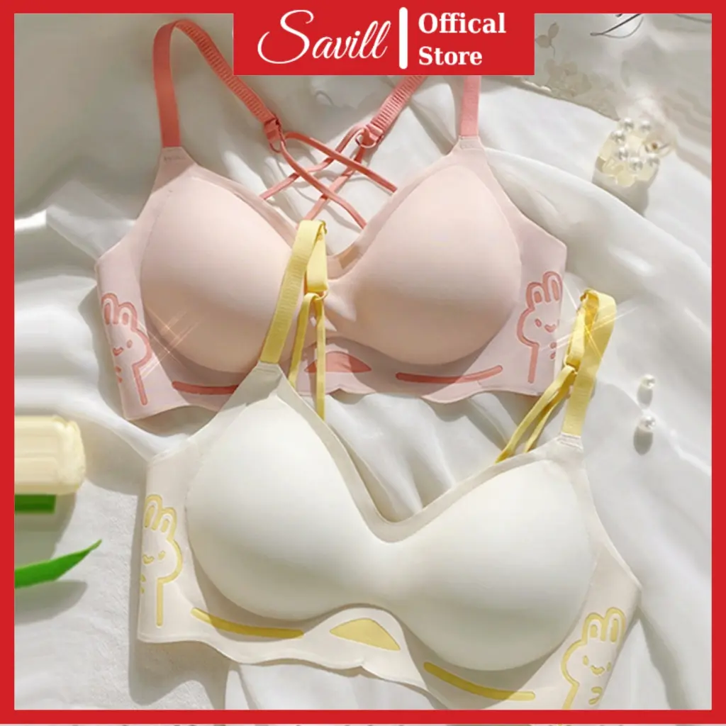 Áo ngực nữ mút mỏng, Áo lót không gọng chất su mềm mịn, thoáng mát,nâng ngực nhẹ SAVILL A928 Bra giặt bằng nước lạnh chỉ giặt tay