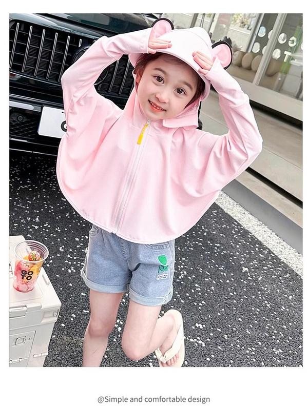 Product Introduction of Children's Cape Sun Protection Clothing Summer Thin Girls' Ice Silk Sun Protection Clothing Baby Summer Fashionable Skin Clothing Children's Fashion 6