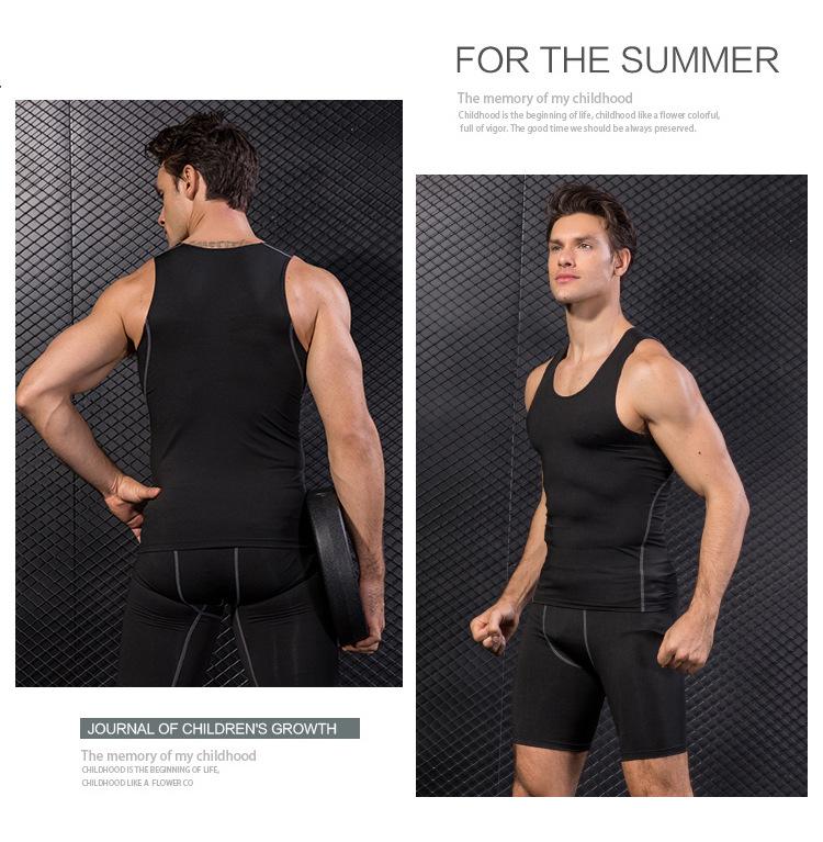 Product Introduction of Athletic Men'S Training Tight Tank  Basketball Fitness Running, Fast Drying Tank Clothes 3