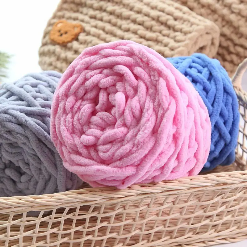 Len Nhung Đũa, Len nhung sợi to móc thú cuộn 100g