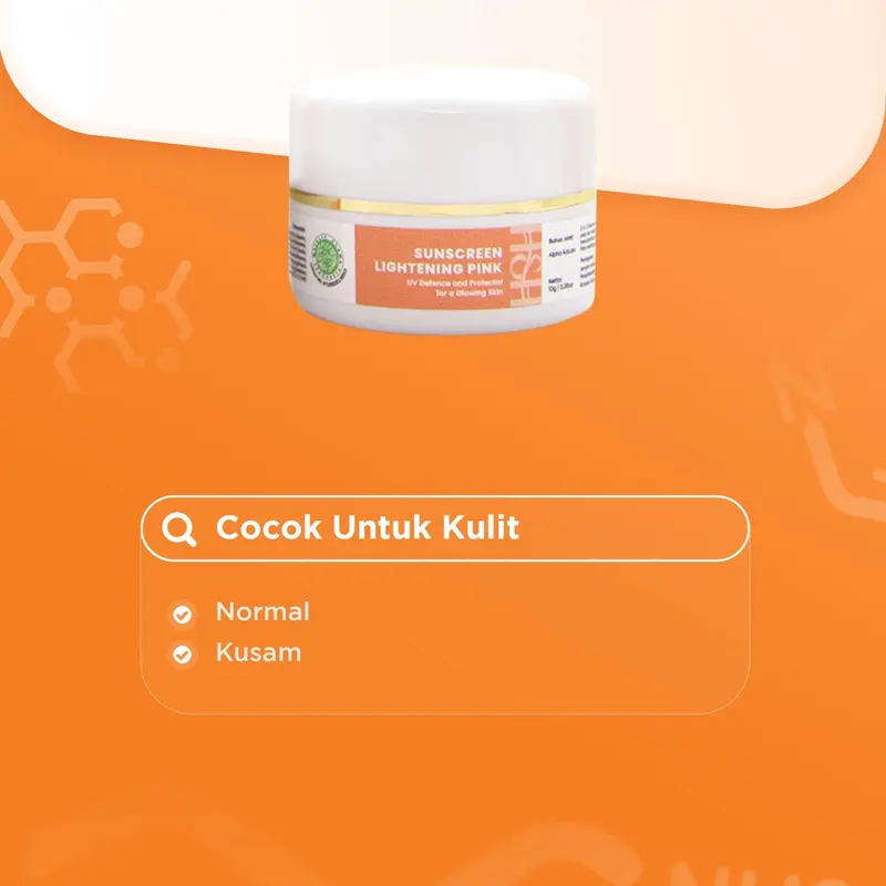 H&H Sunscreen Lightening Pink, Sunscreen Mencerahkan & Proteksi Maksimal 2