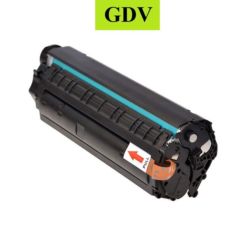 Hộp Mực In GDV Cartridge 12A Dành Cho Máy HP 1010 1012 1015 1018 1020 1022 3015 3020 3030 3050 3050Z 3052 3055 M1005 1319 Có Lỗ Nạp Mực - Hàng Chính Hãng