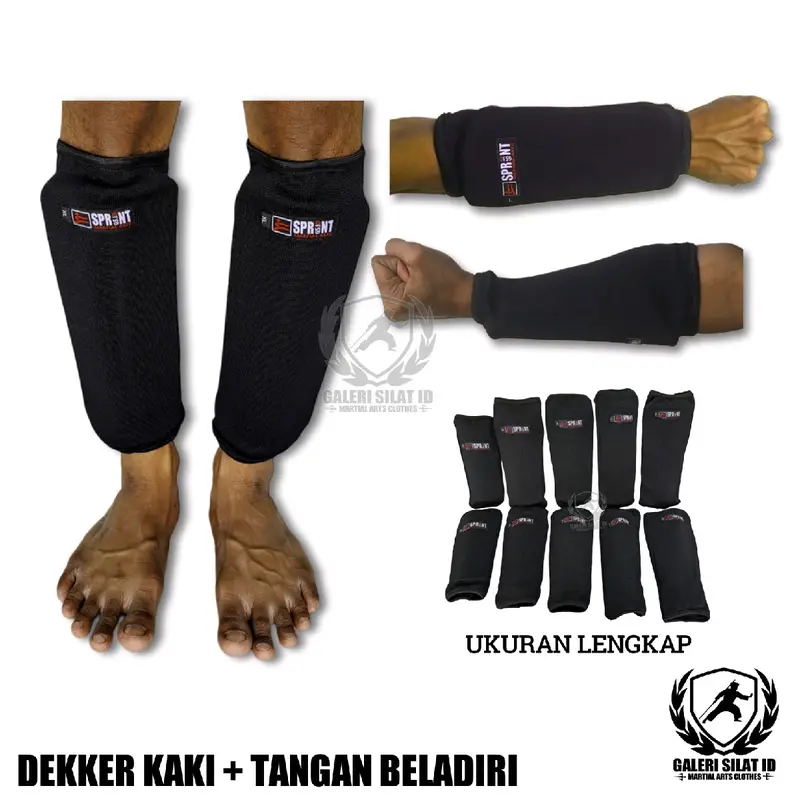 Dekker Kaki & Tangan Pencak Silat Pelindung Tulang Kering Deker Model Kaos Kaki - Pedding Kaki - Pelindung Kaki Olahraga Beladiri Pencak Silat Karate Taekwondo MMA Boxing 0