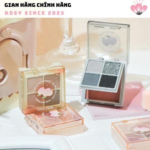 Bảng phấn mắt má 2 tầng kèm phấn má Gogotales Amoy Likes Blush GT426 phấn lì mịn có nhũ lên màu chuẩn rõ nét Eyeshadow Trang Điểm Mỹ Phẩm Nữ Nhũ Mắt
