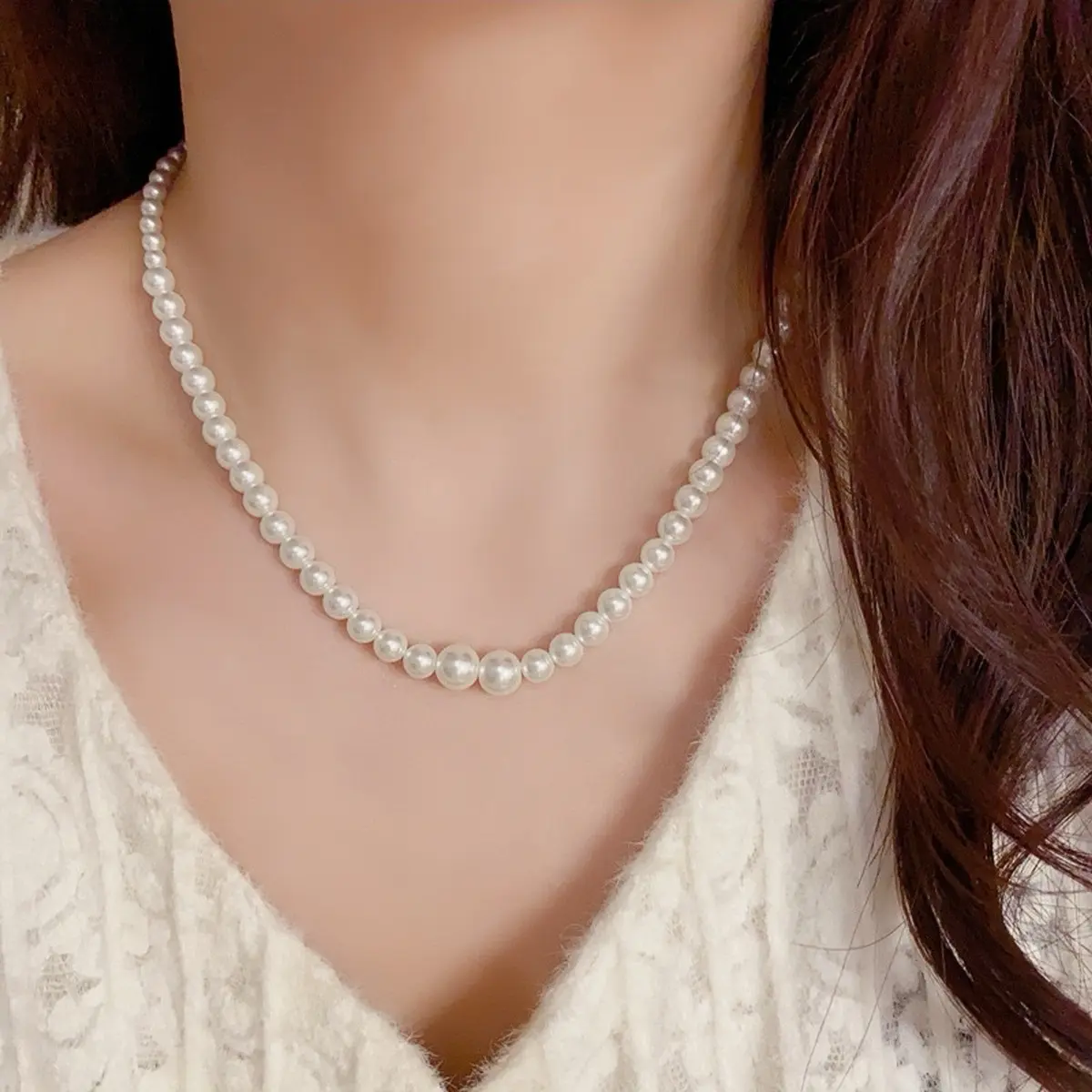 Vòng Ngọc trai nhỏ Choker - Phụ kiện pháp phục, áo dài cho nữ