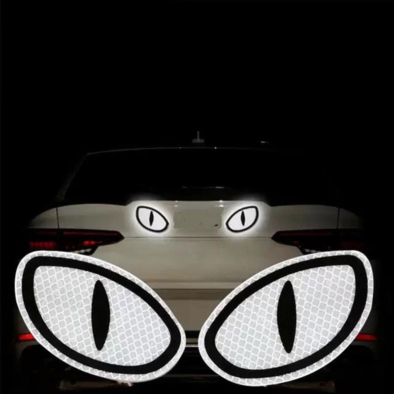 2PCS Safety Eyes Styling Car Reflective Sticker Car Decorate Sticker 2