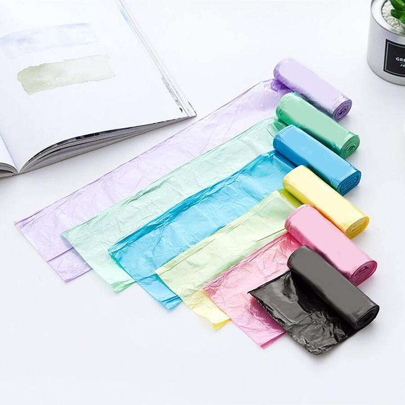 Product Introduction of Túi đựng rác dùng một lần, gia dụng, 5 cuộn, 1 gói, 100 chiếc, để lưu trữ nhà bếp, túi đựng rác, túi chất thải làm sạch, túi nhựa 26