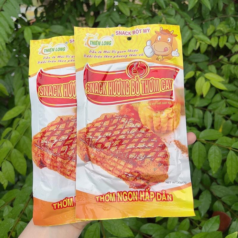 [Snack tuổi thơ] Snack hương bò thơm cay  - chuẩn vị thời 8x 9x Ăn Vặt (ngày in trên bao bì là ngày sx)