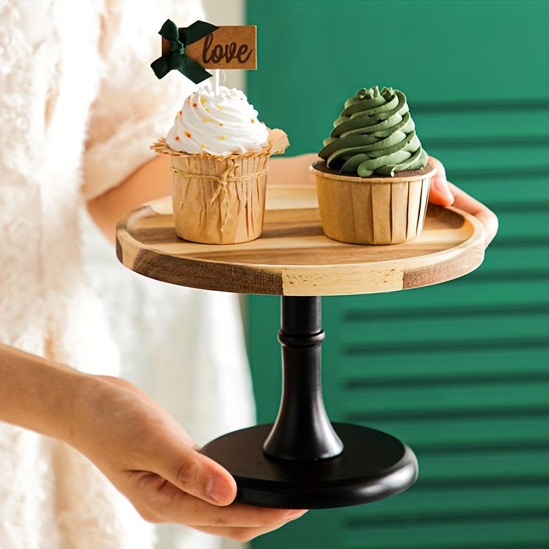Wooden Cake Tray, Cake Display Stand, Dessert Display Tray, Cake Stand for Home Kitchen Party 2