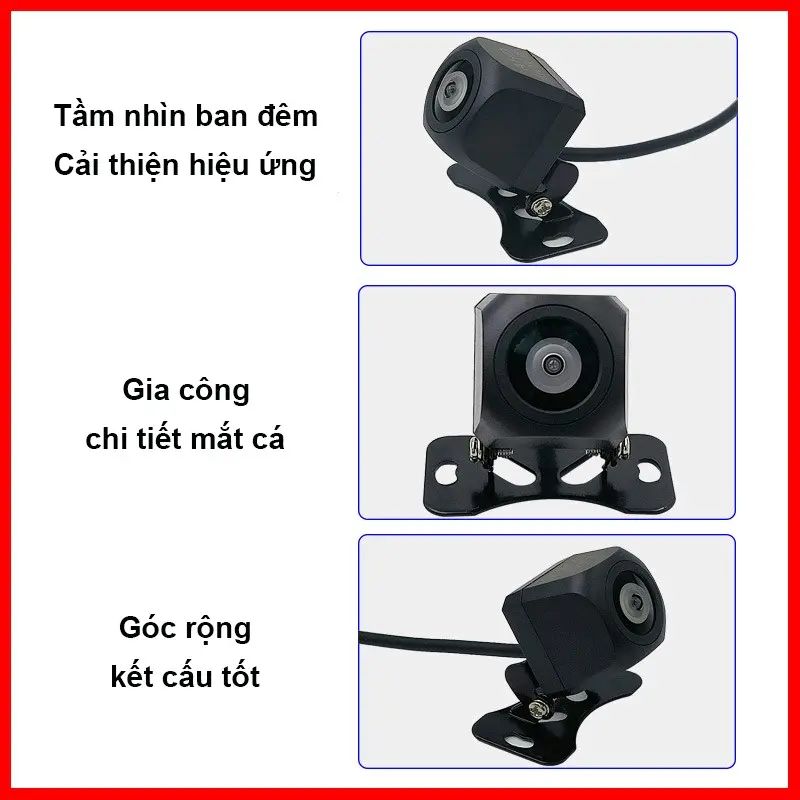 Camera lùi oto 12v AHD chuyên cho màn OLed, màn android 2