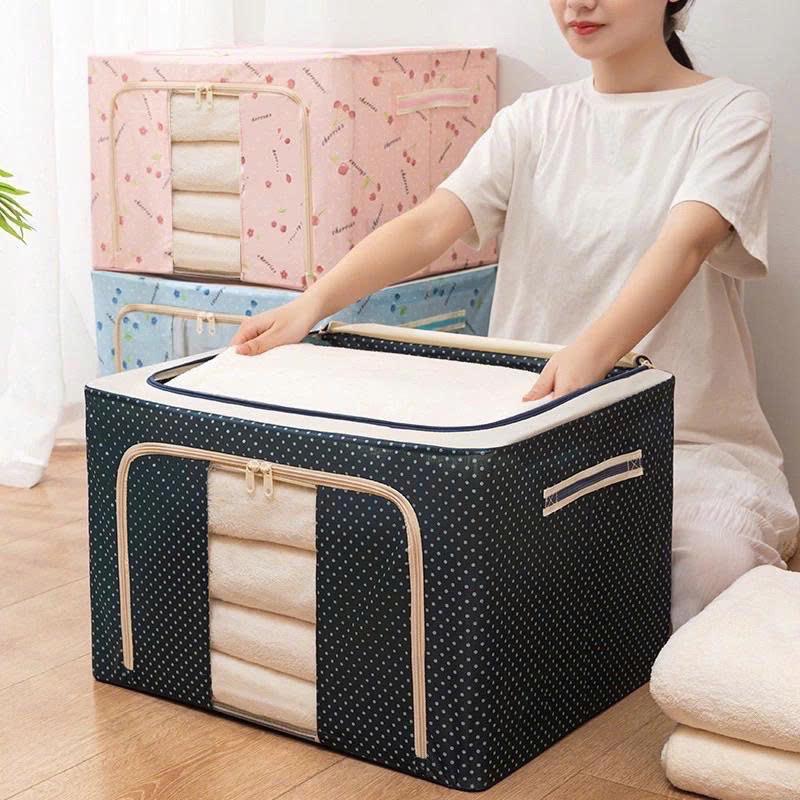 Túi Vải Khung Thép Gấp Gọn Bảo Quản Quần Áo Siêu Bền Đẹp