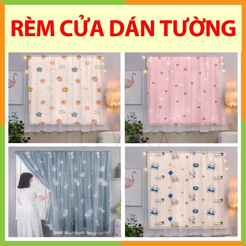  Rèm cửa sổ 2 lớp dán tường tiện lợi không khoan đục giá rẻ dễ sử dụng - Tặng kèm đầy đủ phụ kiện 
