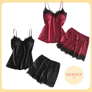 [NL] SET PIYAMA BAJU TIDUR CELANA BOBO WANITA CEWE PEREMPUAN RUMAH PAKAIAN SLEEPING SLEEP WOMAN LADY COD 102