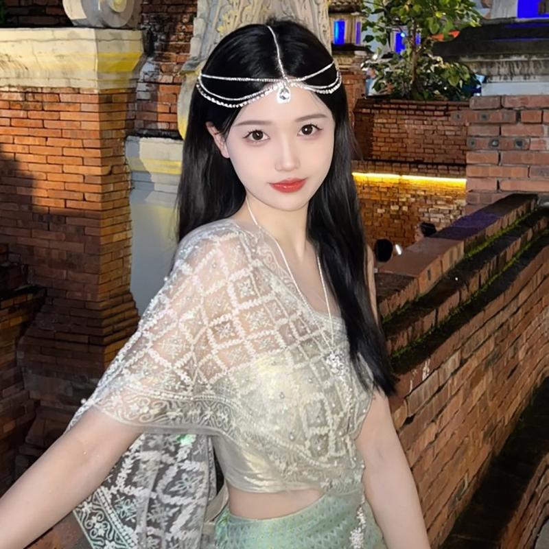 Băng Đô Tua Rua Rhine Cổ Xưa Kỳ Lạ, Băng Đô Cổ Tích Cho Trán Cô Dâu, Phụ Kiện Tóc Cho Tiệc Cưới 5