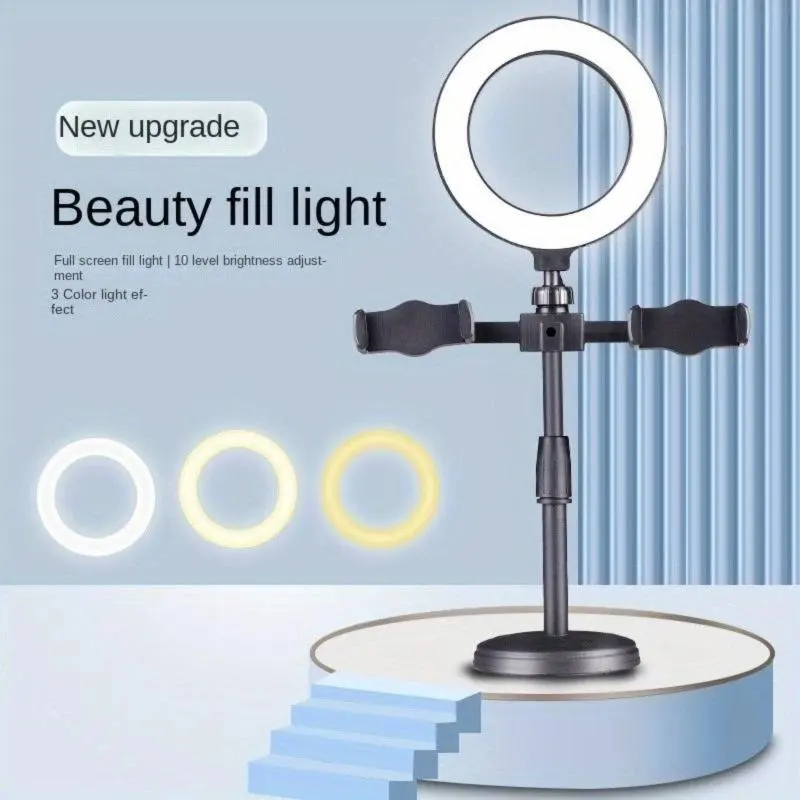 Phone Holder Ring light 40Cm 50Cm +Tripod +2 Holder HP Ring light Tripod Mini Stand HP Live stream Selfie Make Up Vlog 0
