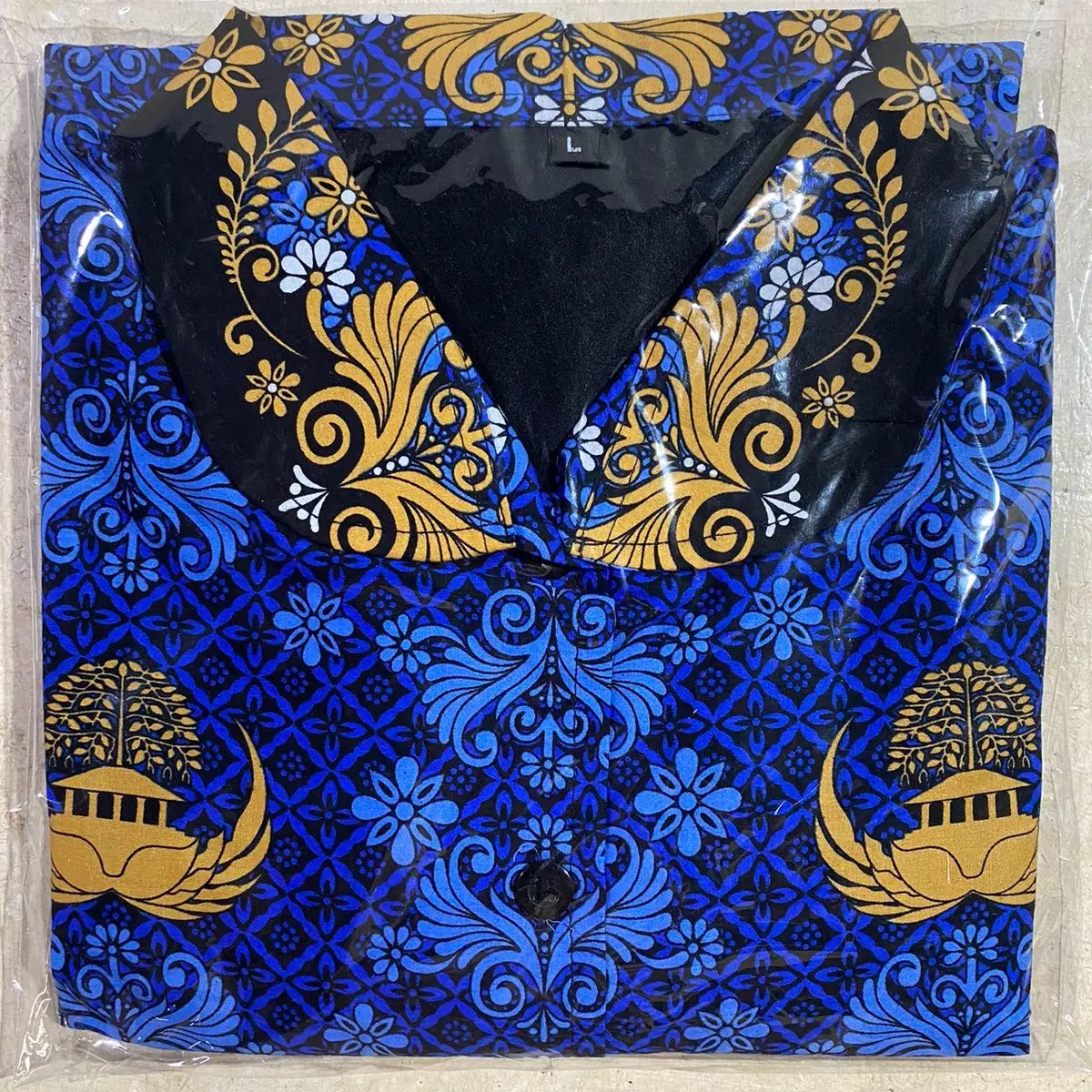 Seragam Batik KORPRI Wanita Pria Terbaru Full Furing Katun c40 Sritex Batik Korpri Pria Wanita Baju ASN pppk 2024 Panjang Biru Atasan Kain Couple