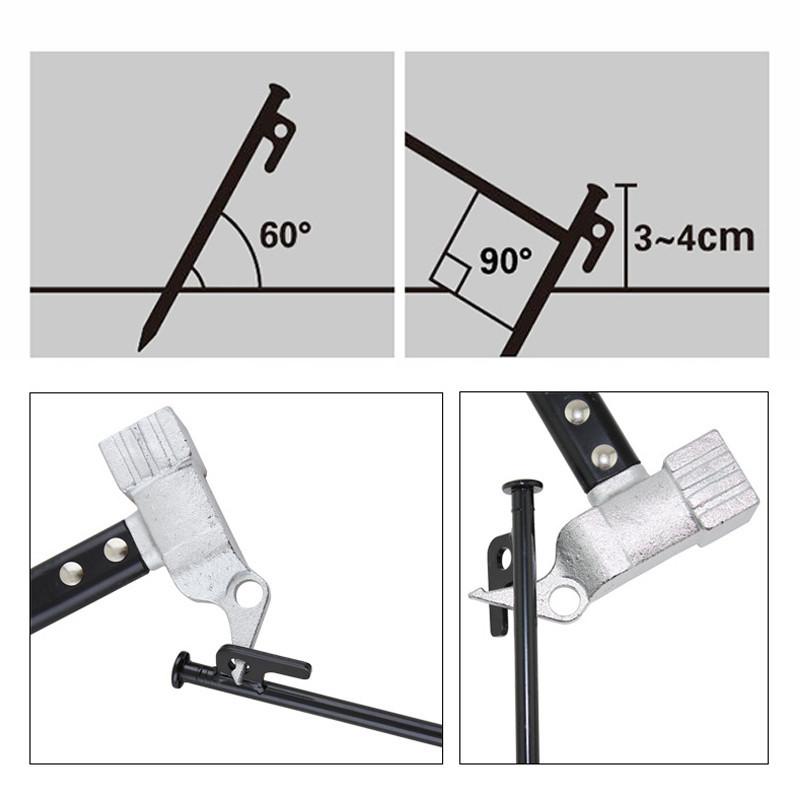 Product Introduction of สมอบก(1แพ็ค10ชิ้น) สมอบกเหล็กหล่อ สมอบกเต็นท์ tent pegs แค้มป์ปิ้ง รุ่นใหม่ หัวแข็งแรงกว่าเดิม เหล็ก สมอบกเต็นท์ การตั้งแคมป์ สมอบก 20cm 30cm 18