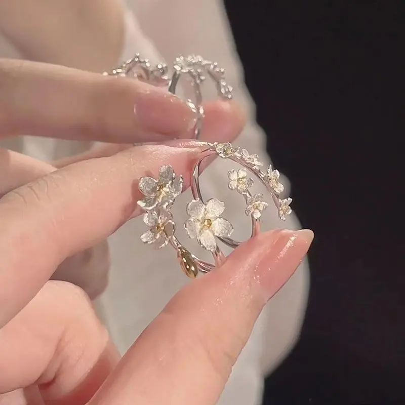 9.9 13-Piece Set Cheap Adjustable Niche Sweet Light Luxury Ring Cold Ring Suit Popular Ring for Women