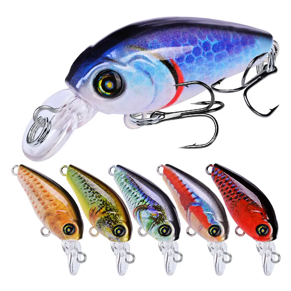 1pcs Fishing bait 4.7cm 4g Fish Swim Fishing Lure Artificial Hard Crank Bait Wobblers japan Mini Fishing Crankbait lure Pesca