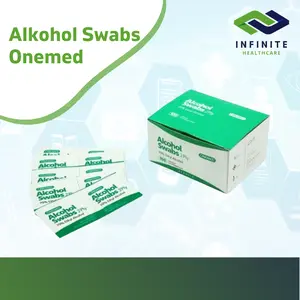 Alkohol Swab Onemed isi 100pcs Tissue Alcohol Swabs Tisu Disinfektan