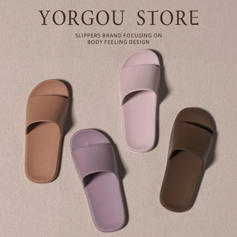 Japanese Style Soft Sole Lightweight Slippers for Women 2025 New Indoor Bathroom Non-Slip Odor-Resistant Silent Sandals for Men