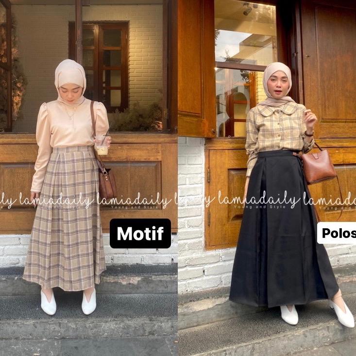 Lamiadaily DALMI  Skirt Wanita rok mayung 1