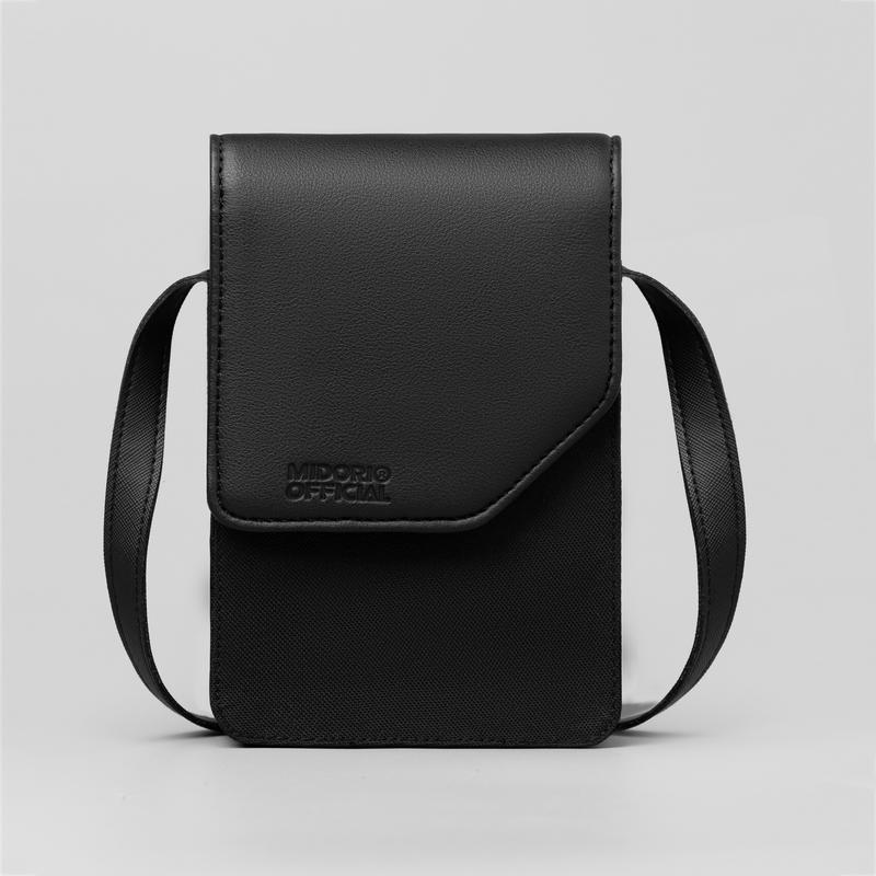  Túi Đeo Chéo Vải Phối Da Nam Nữ VILOR Thời Trang Unisex Du Lịch Polyester Chống Nước | Local Brand MIDORI FOR MAN 