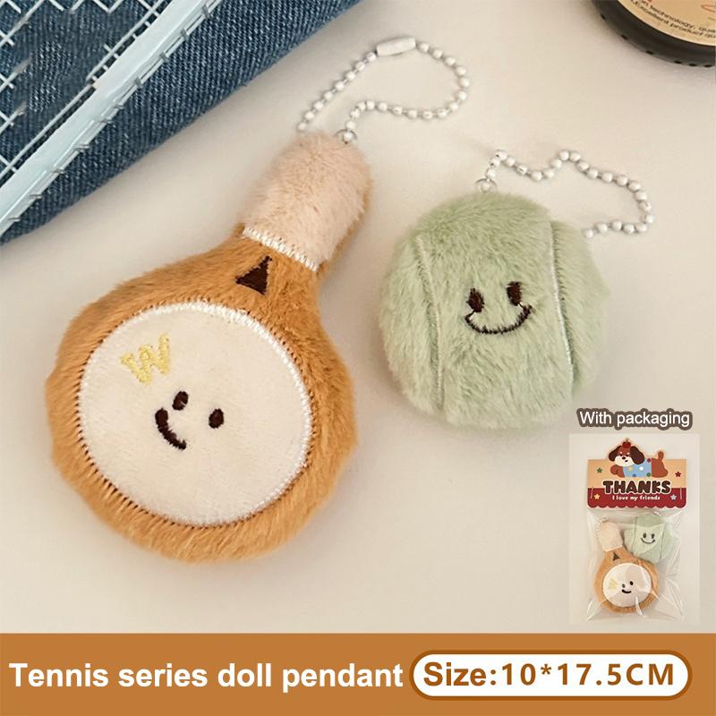 Product Introduction of Dây Chuyền Chìa Khóa Tennis Cầu Lông, Thiết Kế Nhồi Bông Hoạt Hình, Bồng Bềnh Và Dễ Thương, Búp Bê Nhồi Bông Mềm Mại Và Sáng Tạo, Trâm Cài, Mặt Dây Chuyền Ba Lô, Phụ Kiện Trang Trí 25