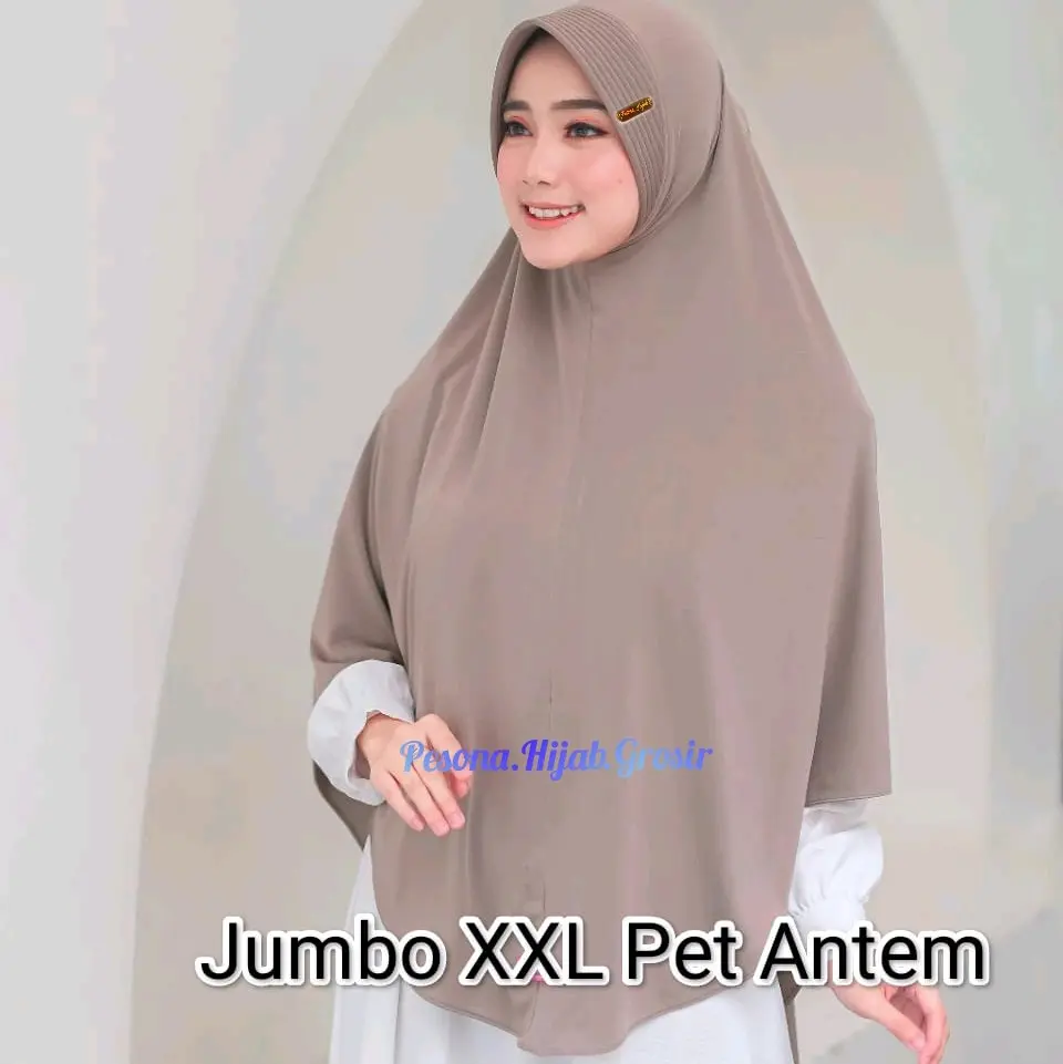 Hijab Khimar Hamidah Jumbo XXL berlabel akrilik gold hijab Santai