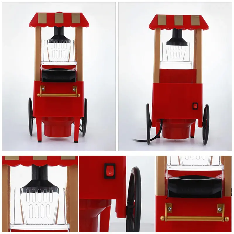 Popcron | Mesin Popcron Mini |  Mesin Carnival Electric Popcorn Maker Hot Air Corn Machine 1200W - MP-2800 - Red 1