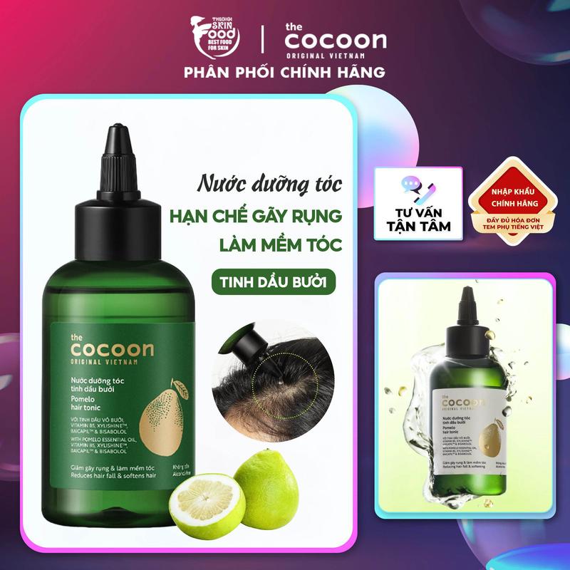 Nước Dưỡng Chăm Sóc Tóc Tinh Dầu Bưởi Cocoon Pomelo Hair Tonic 140ml
