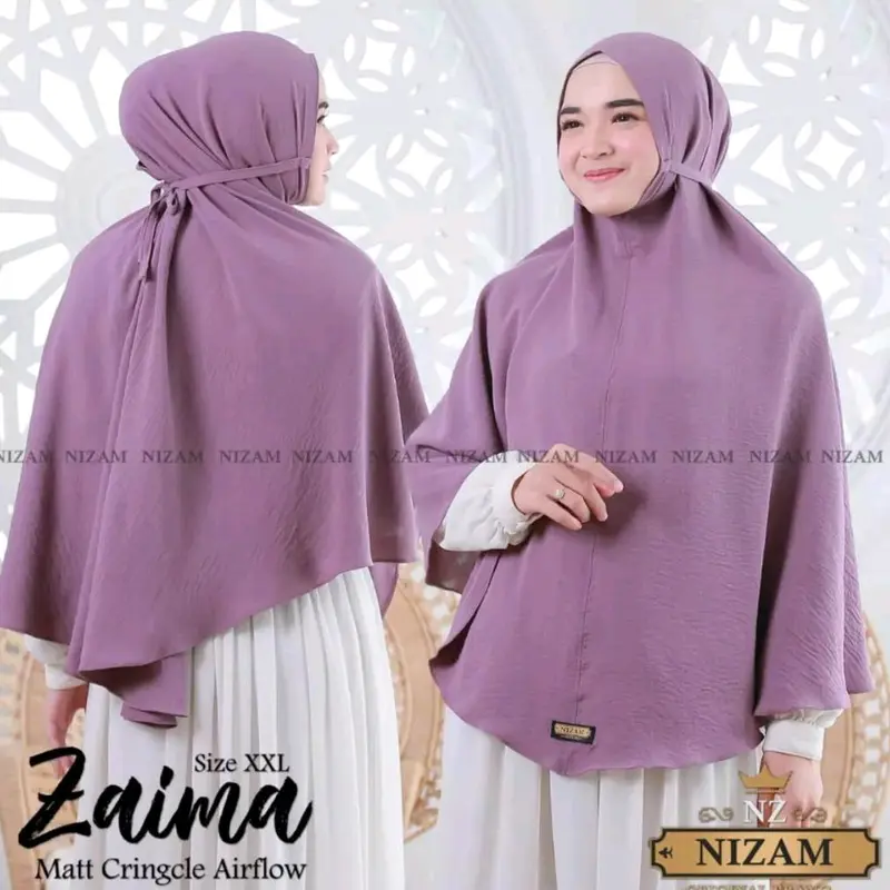 Hijab bergo maryam Crinkle airflow  jumbo XXL 0