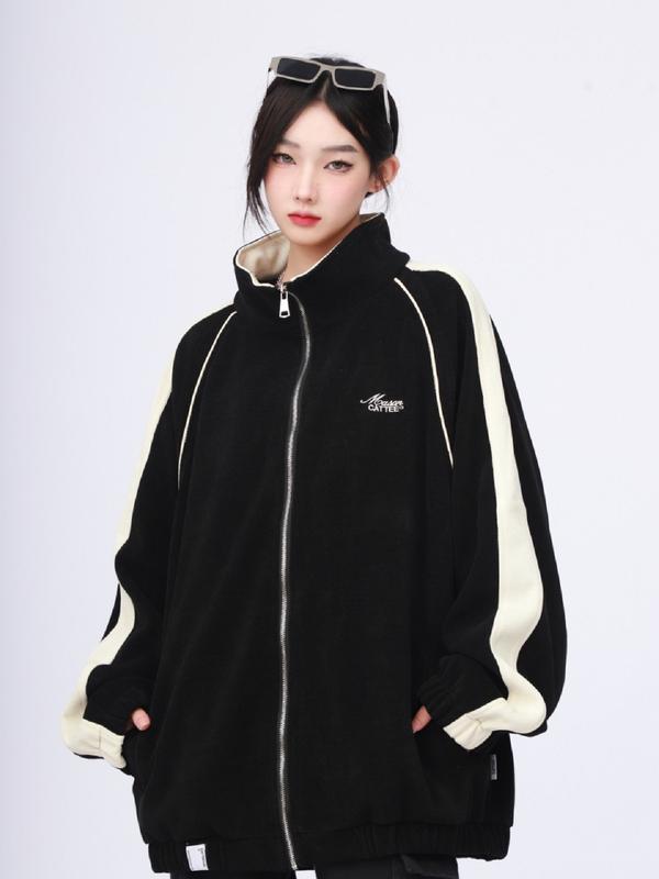  Áo Khoác Dù Nam Nữ Cổ Đứng Phối Sọc Tay Và Chạy Gân Vai - BAZI CLOTHER 