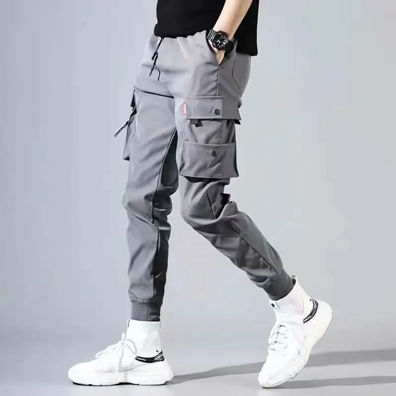 Quần Túi Hộp Cho Nam, Hàng Có Sẵn Nhanh Khô, Phong Cách Jogger, Thích Hợp Cho Trang Phục Thường Ngày Ngoại Cỡ S-3XL, Quần Túi Hộp Nam 2