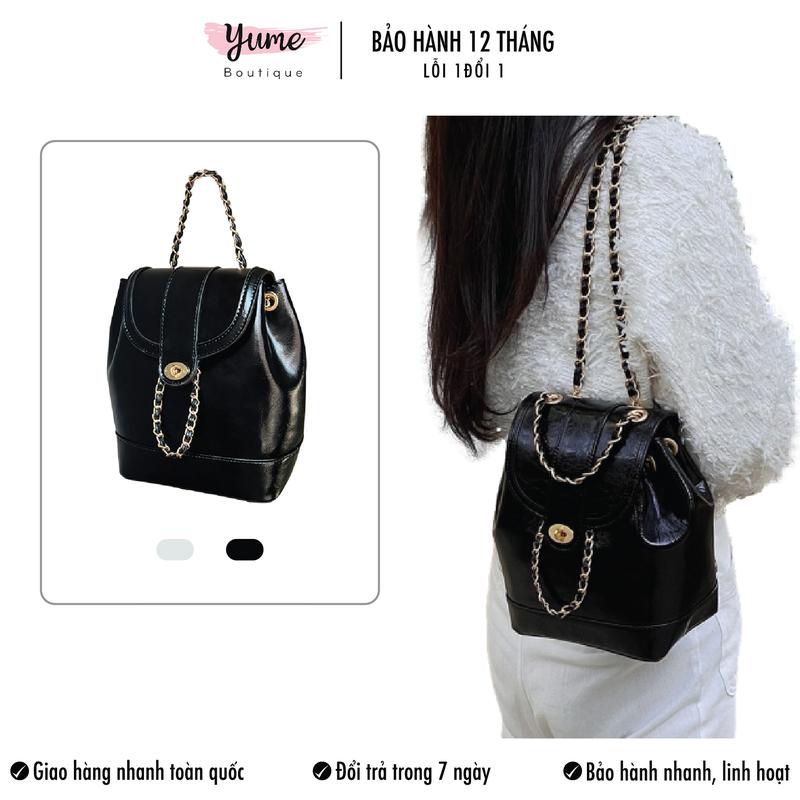 Balo Nữ  Xinh Đeo Vai Da Cao Cấp Thời Trang Phong Cách Hàn Quốc Yu04