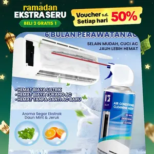 [COD]GLIT AC Cleaning Agent Semprotan Pembersih Evaporator 450ML Aroma Jeruk & Mint Untuk AC Mobil & Rumah Berkualitas Tinggi Car