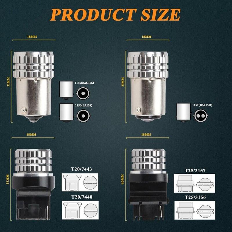 Product Introduction of 2PCS 1156 BA15S BAU15S P21W PY21W Signal Light 1157 BAY15D LED Bulb 2016SMD Brake Reverse Lamp Daytime Running Light 29