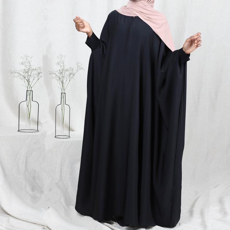 Product Introduction of Large Swing Solid Color Robe Dress plus Size Women's Loose Casual| abayas singapore alaydrus bambina baju kurung raya 2025 ke barung butterfly sparkly dress coquette mesir black lavella luna plus size pashmina zainab collection glitter 5